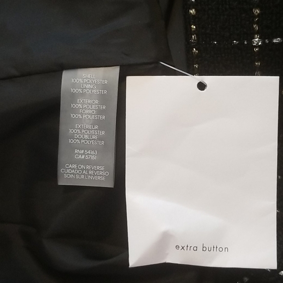 𝅺karl Lagerfeld paris tweed sleeveless shift dresse - Picture 4 of 7